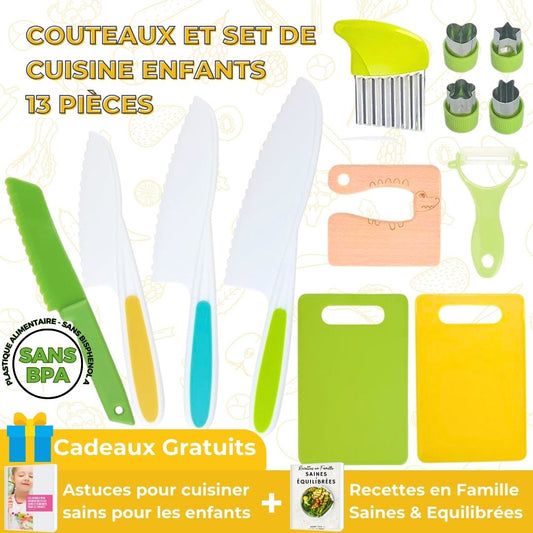 Couteaux et set de cuisine pour enfant ⏐ KidSafe™ - Nath & Sam